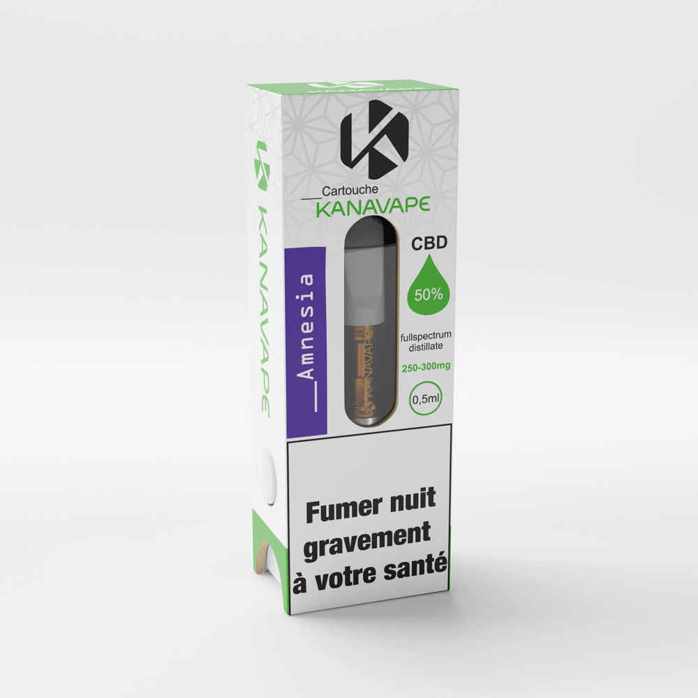 Cartouche CBD amnésia 50%kanavap