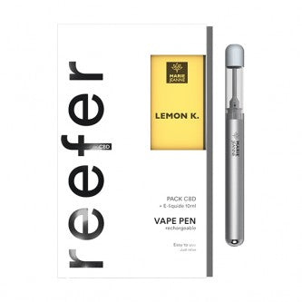 Reefer Vape pen CBD + e-liquide lemon kush